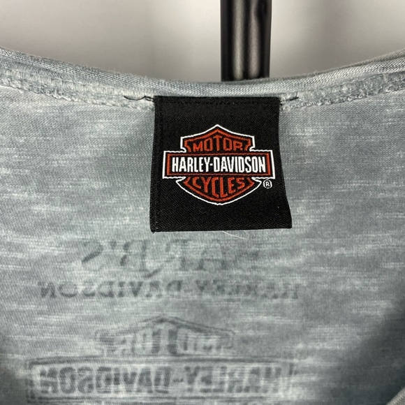 Harley-Davidson® Women's Trance Premium Embellished‎ Burnout Scoop Neck T-Shirt - Picture 4 of 8